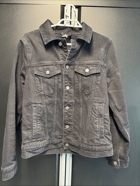 Black Denim Jacket - Abercrombie and Fitch